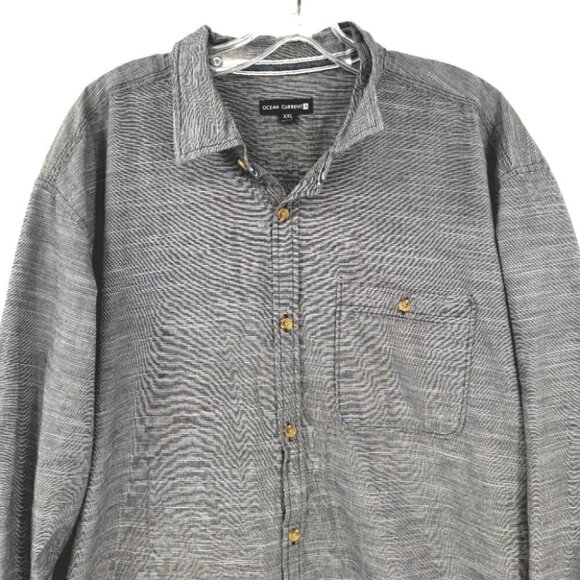 Ocean Current EUC Men's XXL Button Down Gray Shirt - Picture 11 of 14